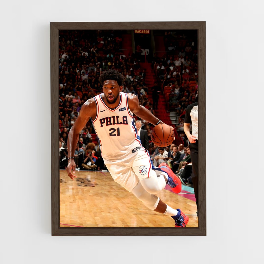 Poster Joel embiid dribble – affiche Basketball (vue 5)